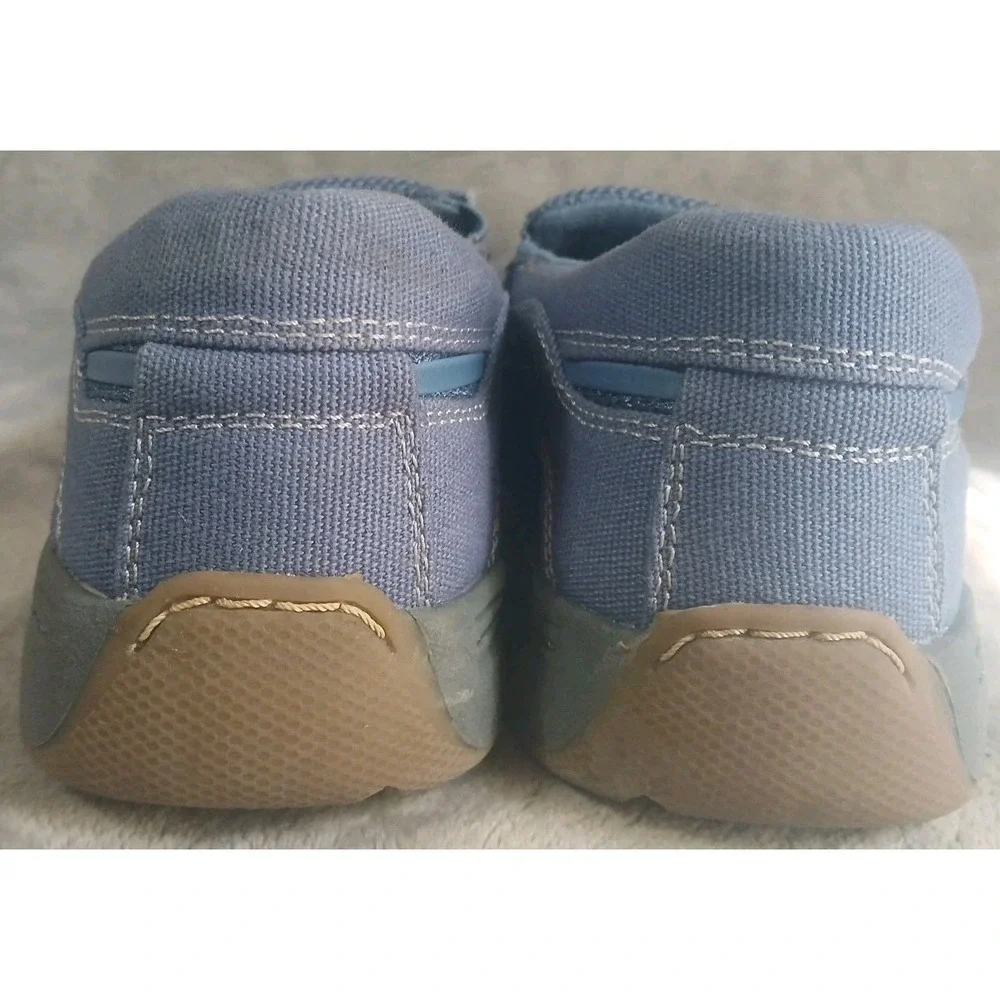 Dr Scholls Mens Slip On Loafers 8.5 D Blue Canvas Boat Shoes Advanced Comfort‎